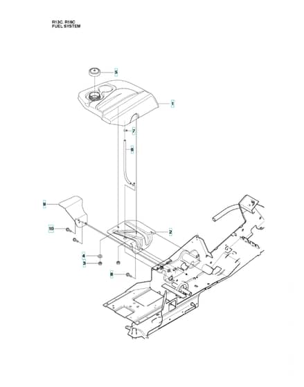 Husqvarna RIDER 16C - Fuel System