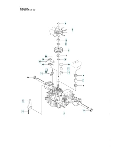 Husqvarna RIDER 16C - Transmission 2