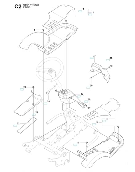 Husqvarna RIDER 175 AWD - Cover