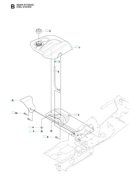 Husqvarna RIDER 175 AWD - Fuel System
