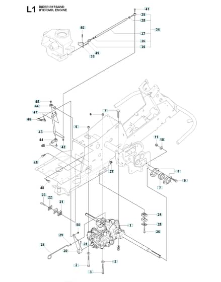 Husqvarna RIDER 175 AWD - Hydraulic Pump
