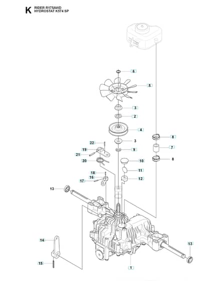 Husqvarna RIDER 175 AWD - Transmission 4