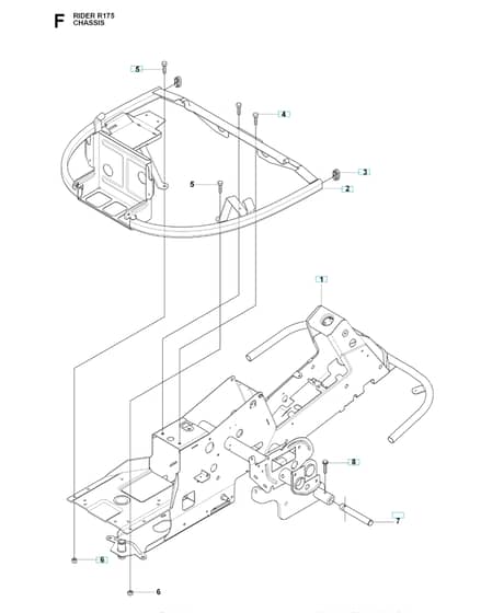 Husqvarna RIDER 175 - Chassis Lower