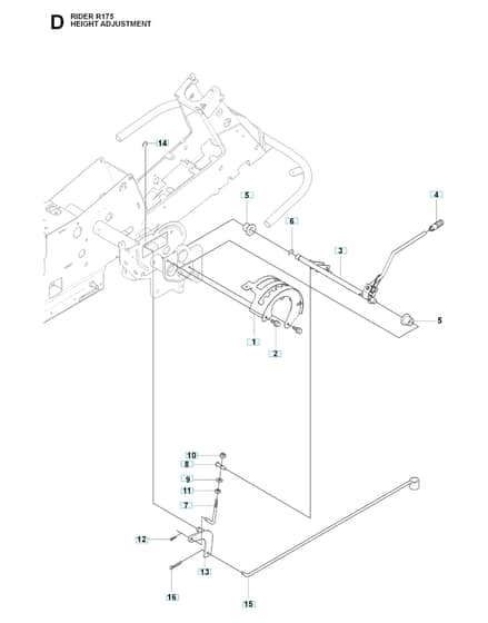 Husqvarna RIDER 175 - Height Adjustment