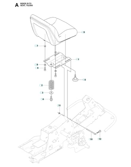 Husqvarna RIDER 175 - Seat