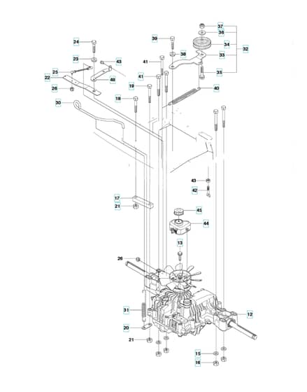 Husqvarna RIDER 18 AWD - Chassis Rear 2