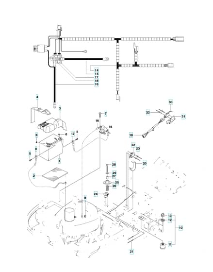 Husqvarna RIDER 18 AWD - Electrical