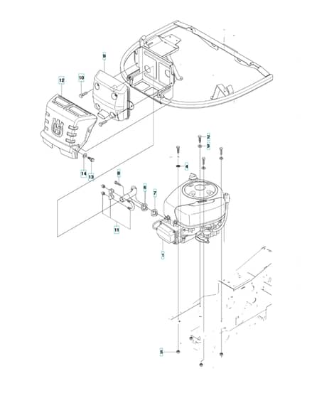 Husqvarna RIDER 18 AWD - Engine
