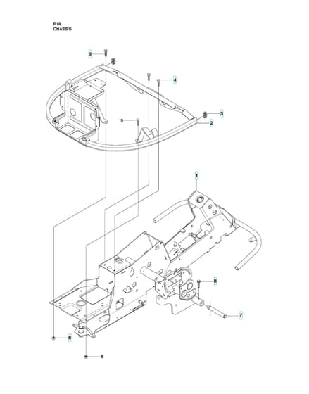Husqvarna RIDER 18 - Chassis & Frame