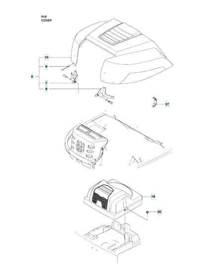Husqvarna RIDER 18 - Cover