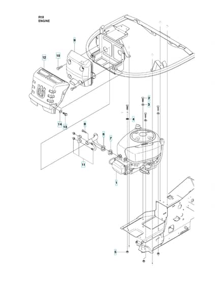 Husqvarna RIDER 18 - Engine