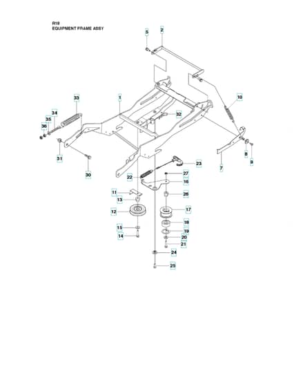 Husqvarna RIDER 18 - Frame