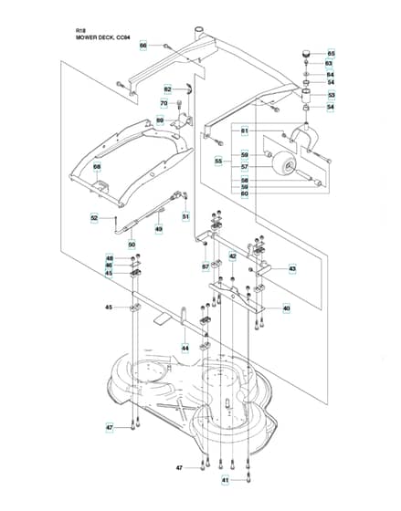 Husqvarna RIDER 18 - Mower Deck & Cutting Deck 2
