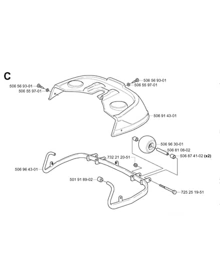 Husqvarna RIDER 970 - Protection Frame