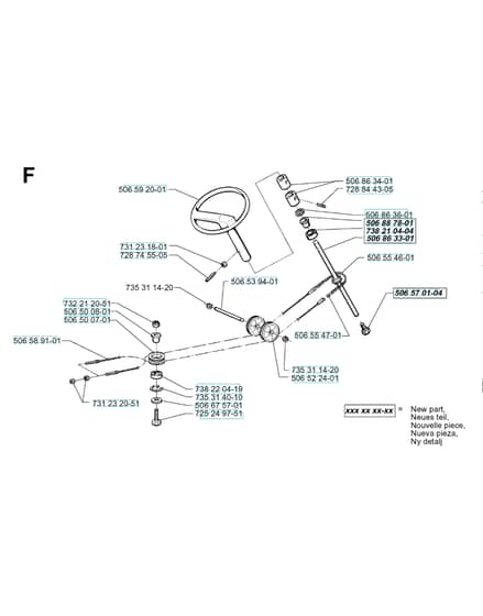 Husqvarna RIDER 970 - Steering