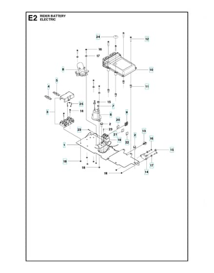Husqvarna RIDER BATTERY - Electrical 2