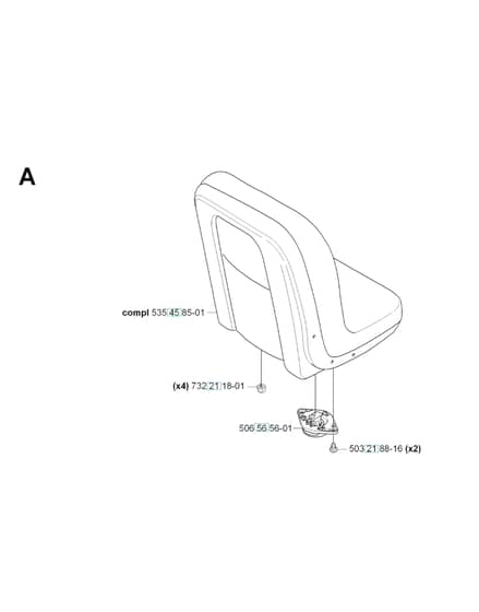 Husqvarna RIDER PRO 18 - Seat
