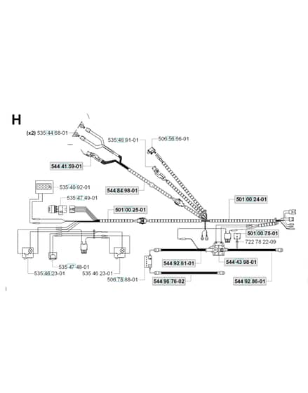 Husqvarna RIDER PRO 18 - Wiring Harness