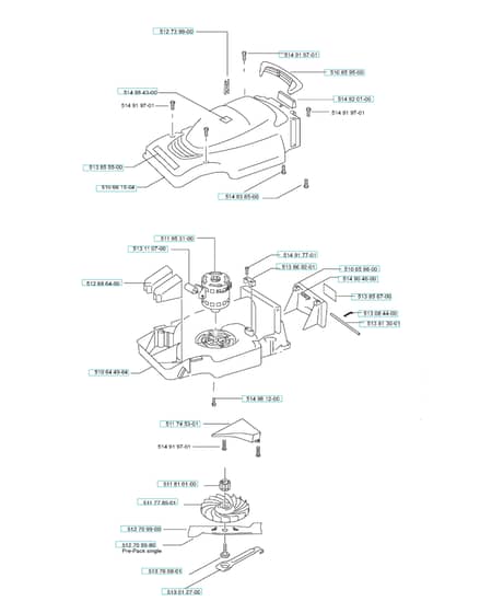 Husqvarna ROYAL 36EL - Frame & Engine