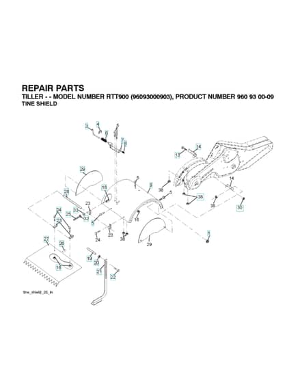 Husqvarna RTT900 - 2009-4 - Tine Shield