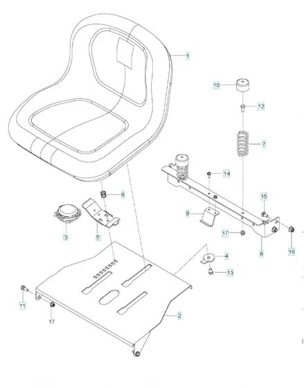 Husqvarna Rz19 - Seat