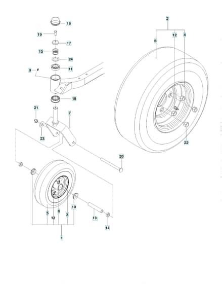 Husqvarna Rz4216 Ca - Wheels & Tyres
