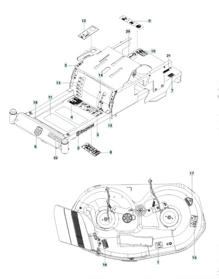 Husqvarna Rz4216 - Decals