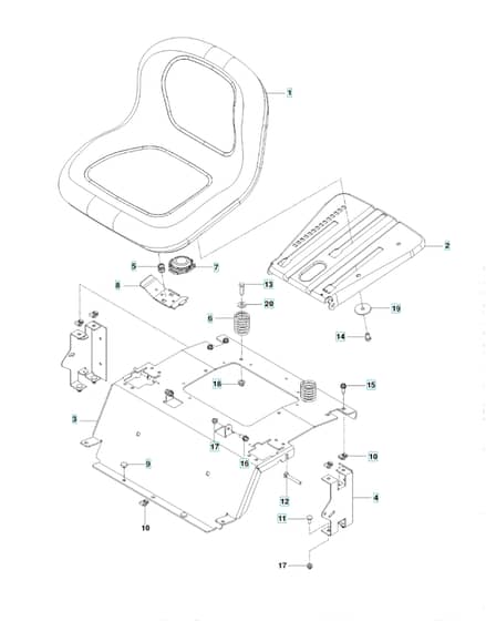 Husqvarna Rz4222 Tf - Seat