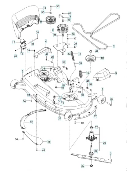 Husqvarna Rz46215 - Mower Deck & Cutting Deck