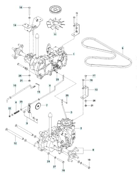 Husqvarna Rz4622T - Hydraulic Pump