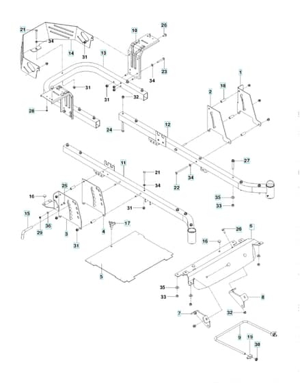 Husqvarna Rz4623 - Frame