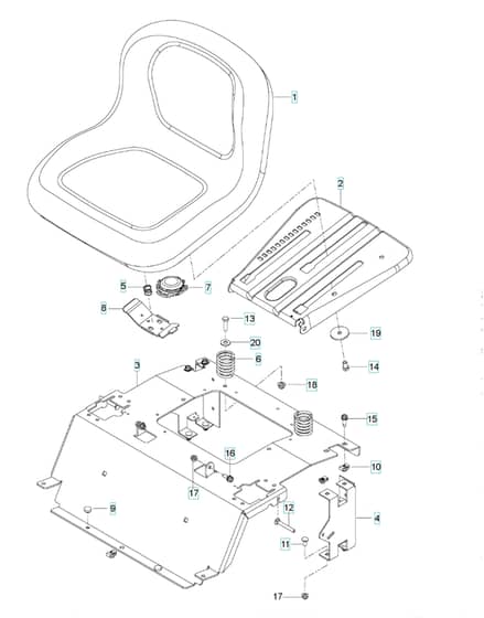 Husqvarna Rz5426 - Seat
