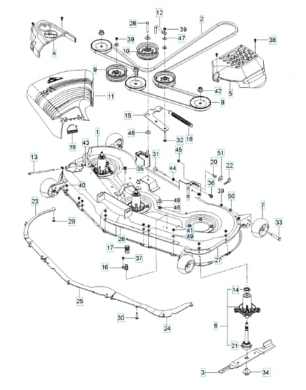 Husqvarna Rz54I - Mower Deck & Cutting Deck
