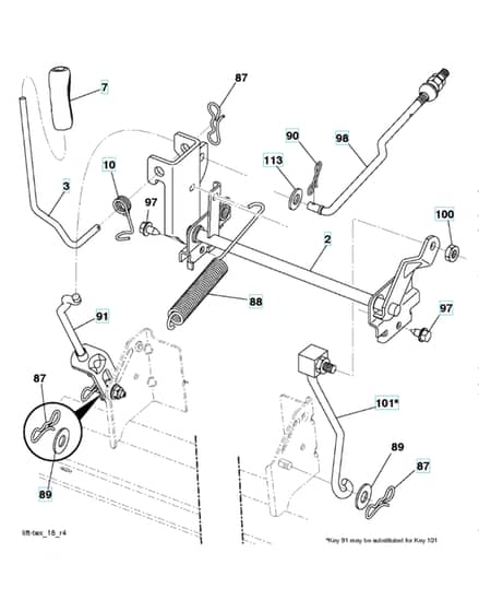 Husqvarna Srd17530 - Mower Lift & Deck Lift