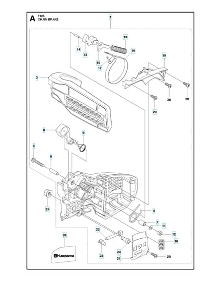 Husqvarna T425 - 2008-curr - Chain Brake