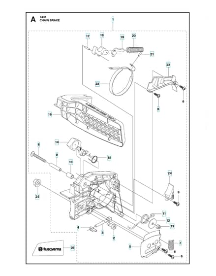 Husqvarna T435 - Chain Brake