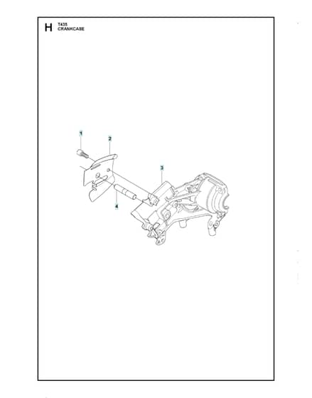Husqvarna T435 - Crankcase