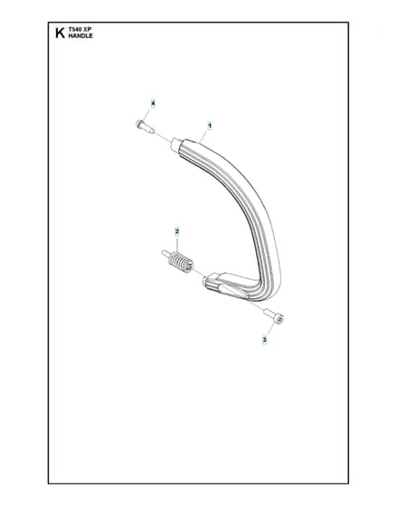 Husqvarna T540XP - Handle