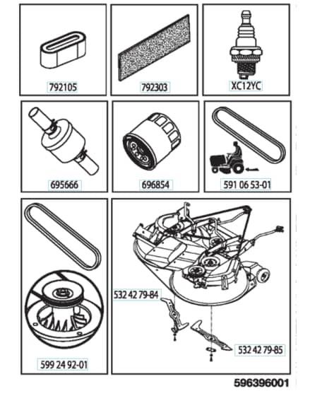Husqvarna Tc238Tx - Frequently Used Parts