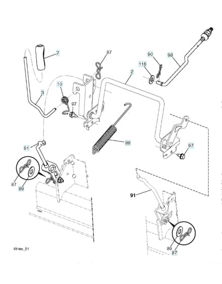 Husqvarna Tc238Tx - Mower Lift & Deck Lift