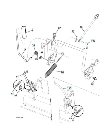 Husqvarna Tc242T - Mower Lift & Deck Lift