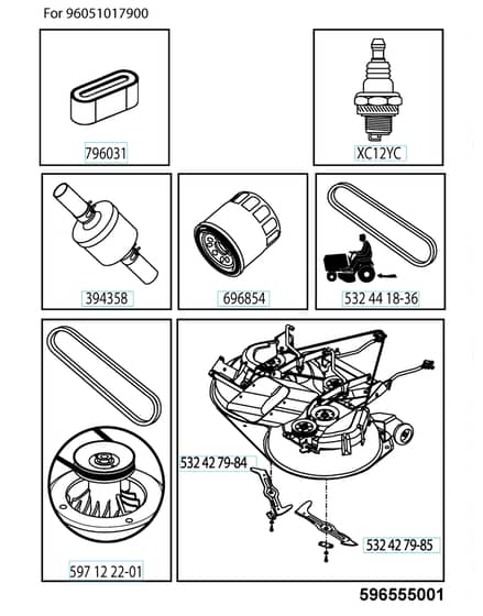 Husqvarna Tc 138 - Frequently Used Parts