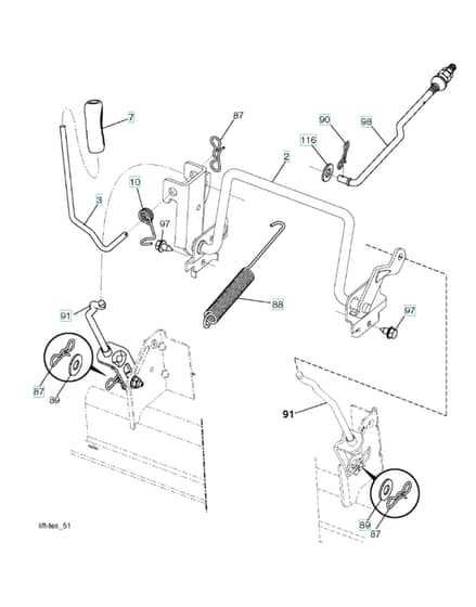 Husqvarna Tc 138L - Mower Lift & Deck Lift