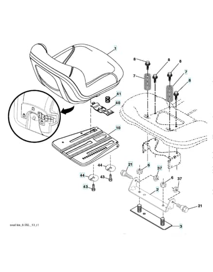 Husqvarna Tc 138L - Seat