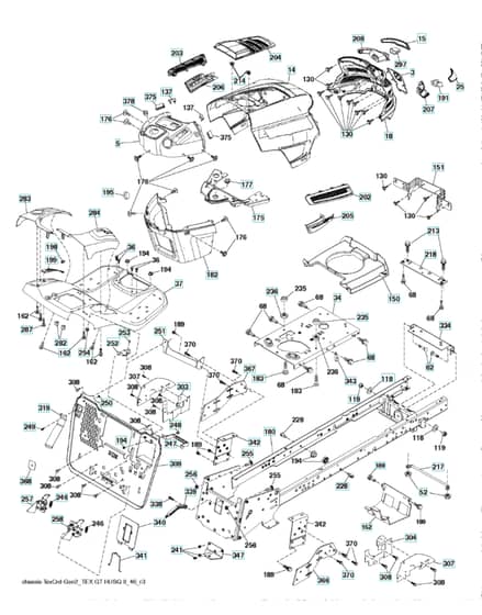Husqvarna Tc 142T - Chassis & Frame