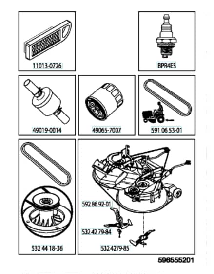Husqvarna Tc 238 - Frequently Used Parts