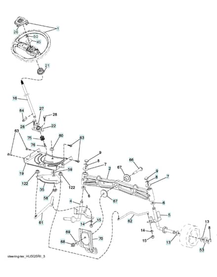 Husqvarna Tc 242Tx-2023 - Steering