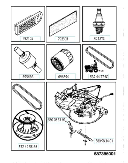 Husqvarna Tc 338 - Frequently Used Parts