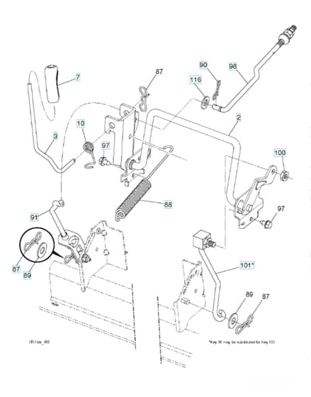 Husqvarna Tc 338 - Mower Lift & Deck Lift