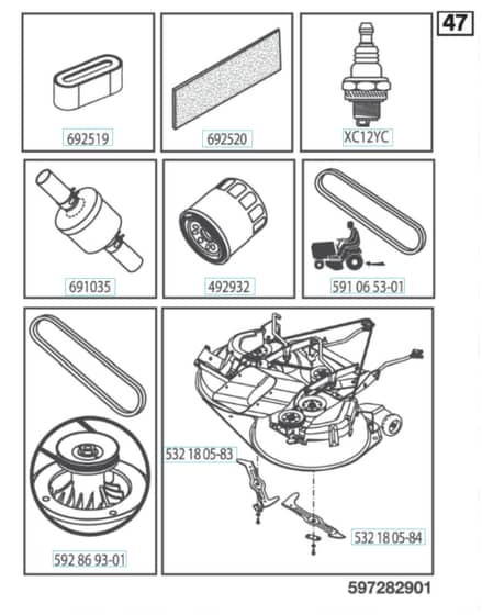 Husqvarna Tc 342 - Frequently Used Parts